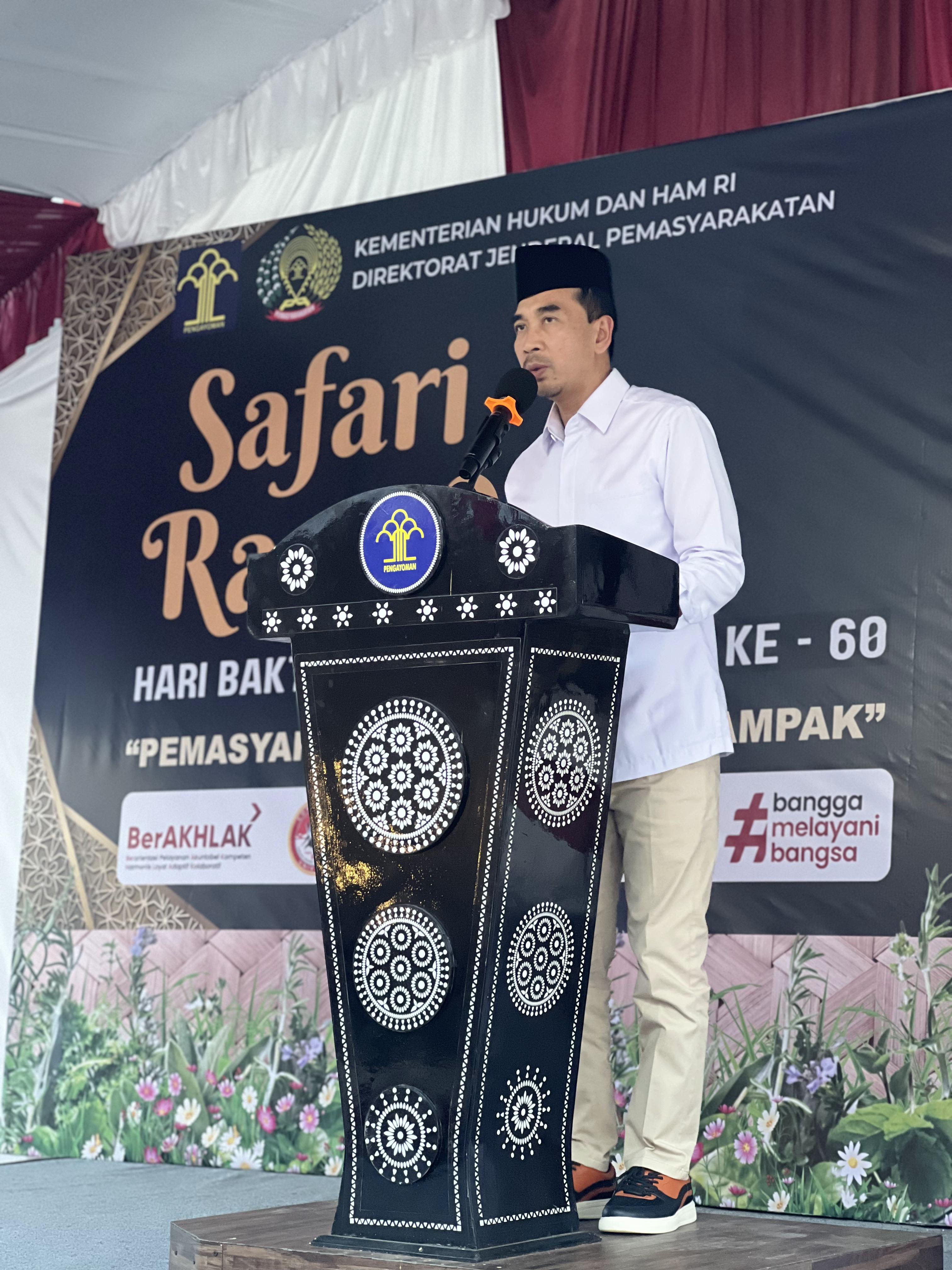 Kepala Kantor Wilayah Kementerian Hukum Dan Ham Kaltim Melaksanakan Safari Ramadhan di Lembaga Pemasyarakatan Kelas IIa Balikpapan